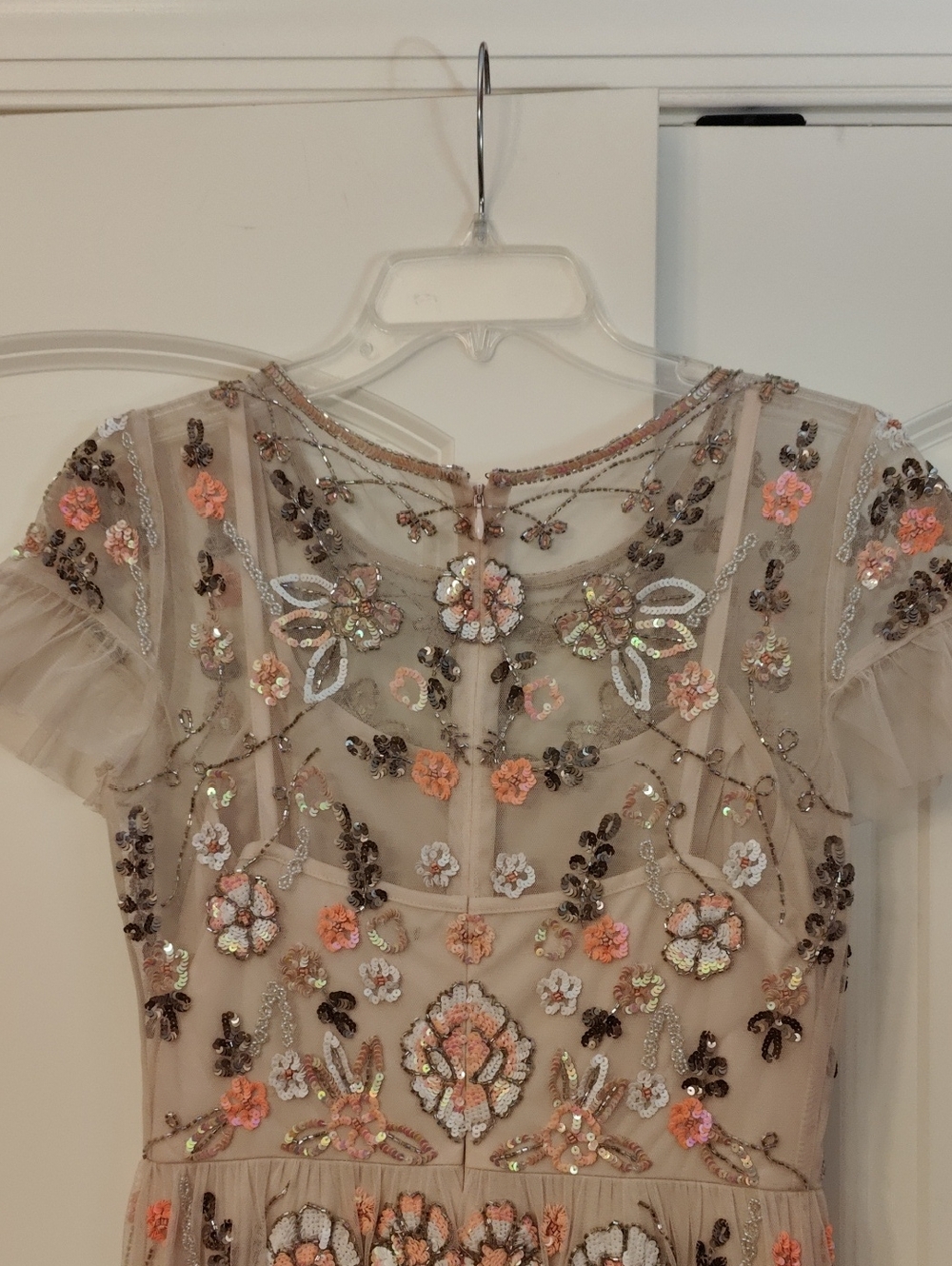 GIANNI BINI Penny Round Floral Beaded Cocktail Dress 2 - Picture 8 of 12